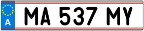 Trailer License Plate